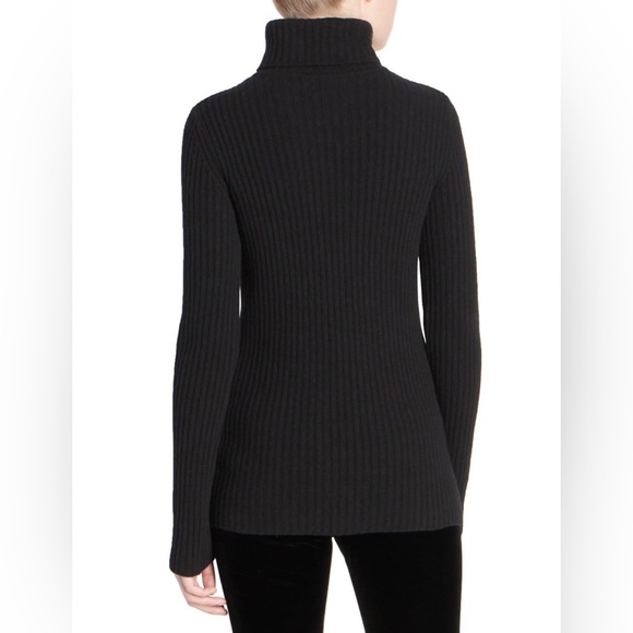 Saint Laurent Ribbed Virgin Wool Turtleneck - Picture 3 of 13